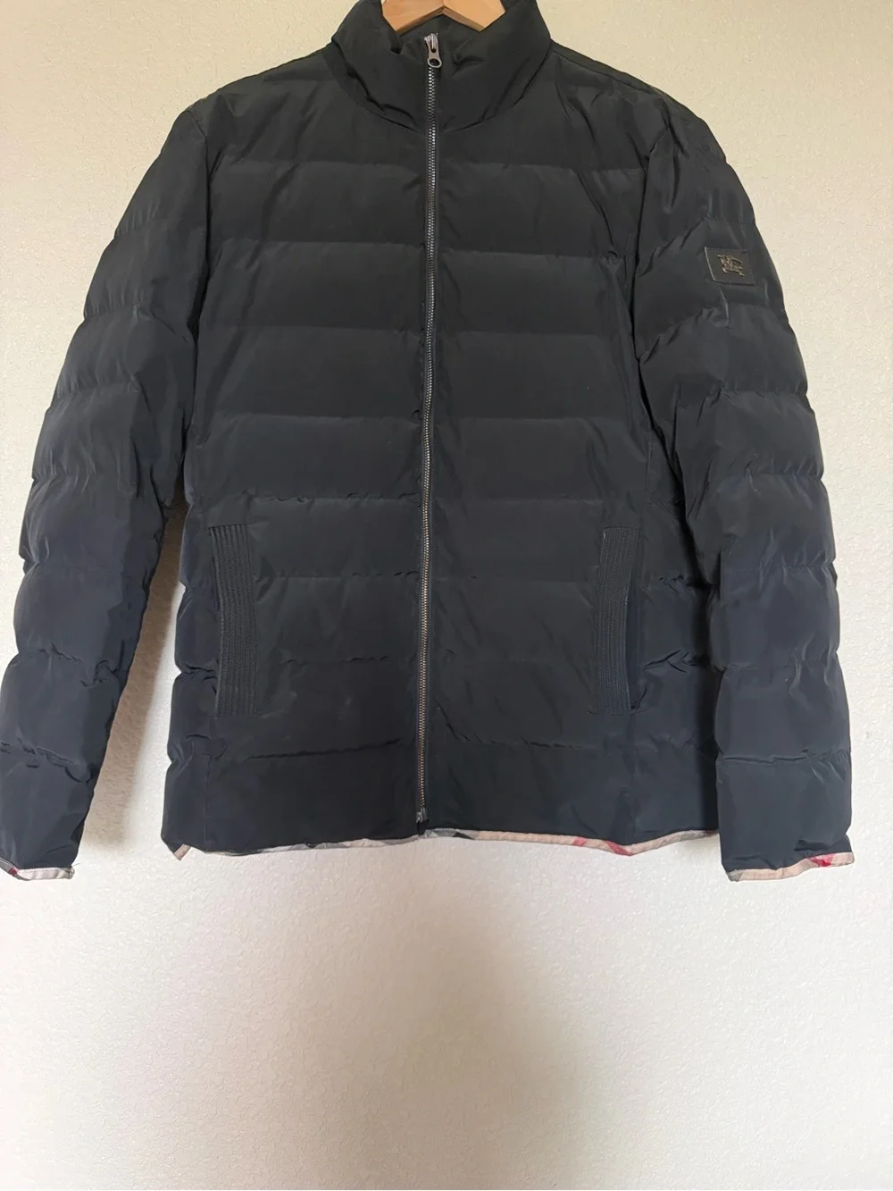 Burberry Black Quilted Down Puffer Jacket